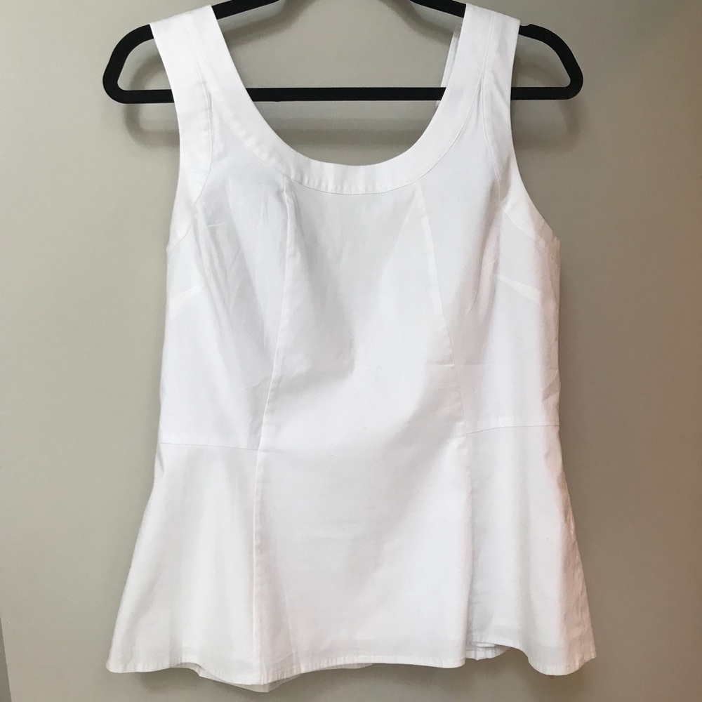 Crisp cotton bustier top